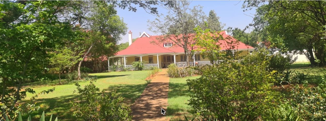 The garden side of the house